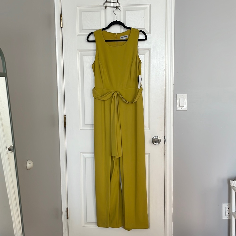 Chartreuse Jumpsuit (size 10-12)